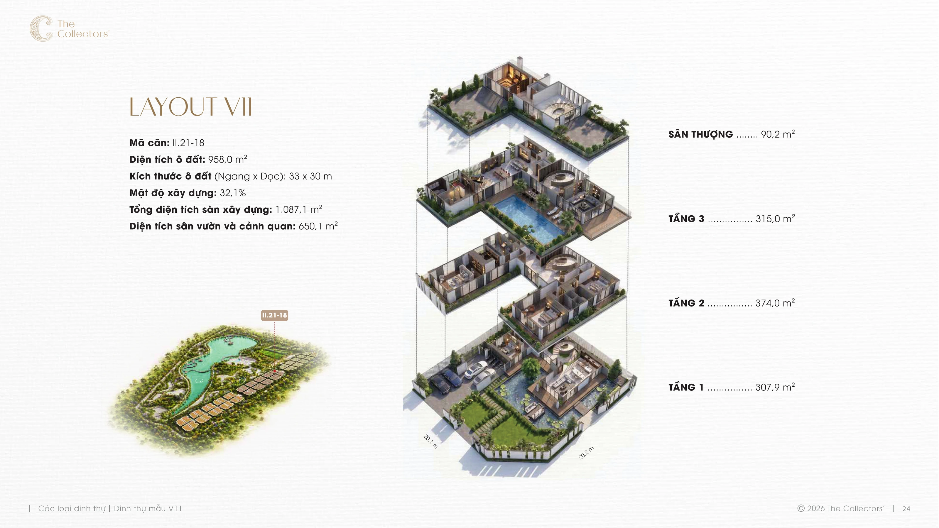 Trang E-Leaflet chính thức của mẫu dinh thự V11