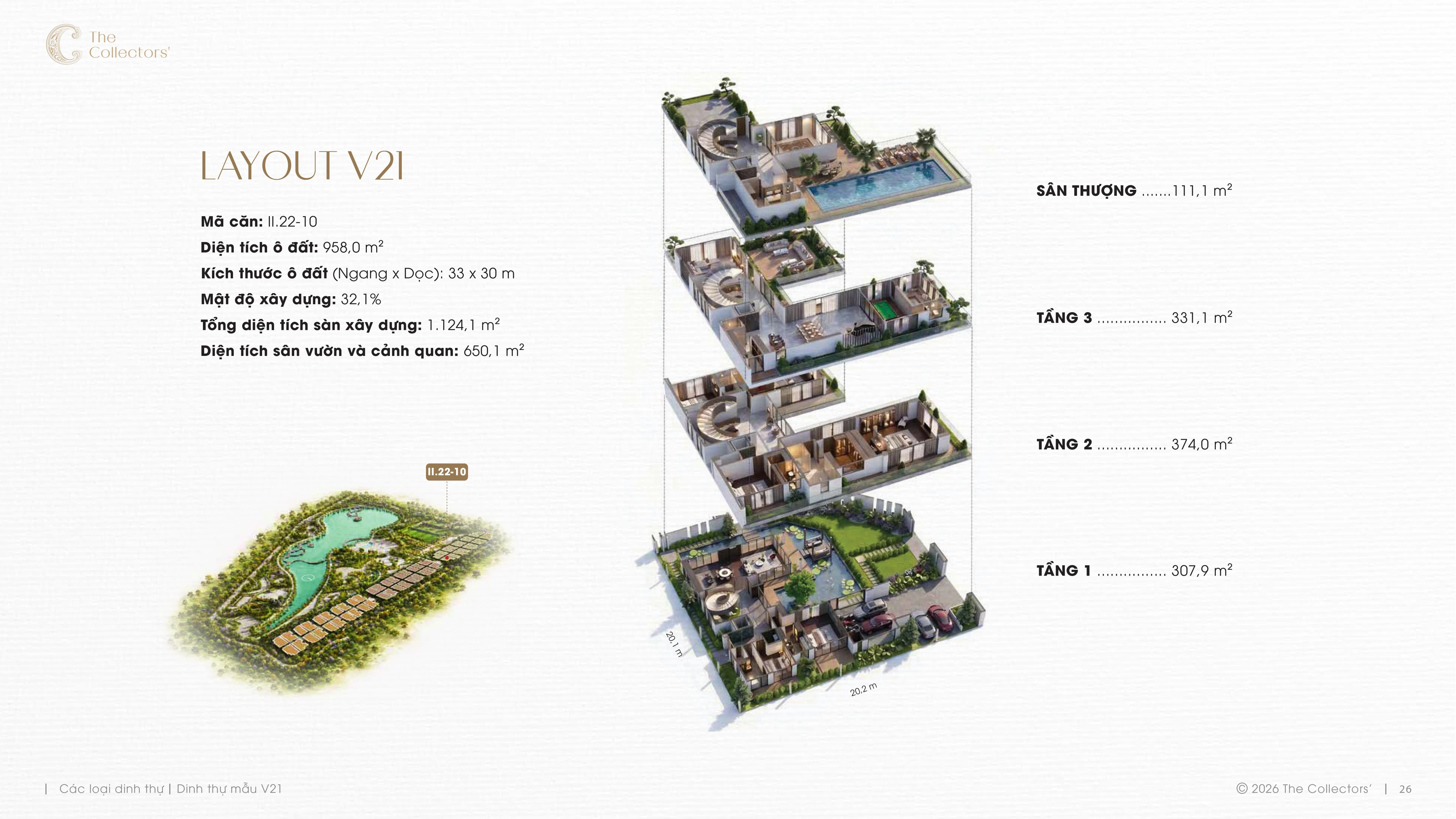 Trang E-Leaflet chính thức của mẫu dinh thự V21