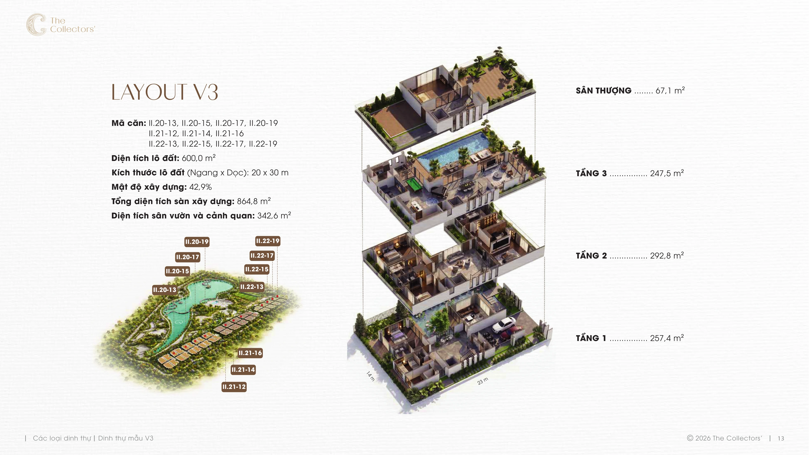Trang E-Leaflet chính thức của mẫu dinh thự V3