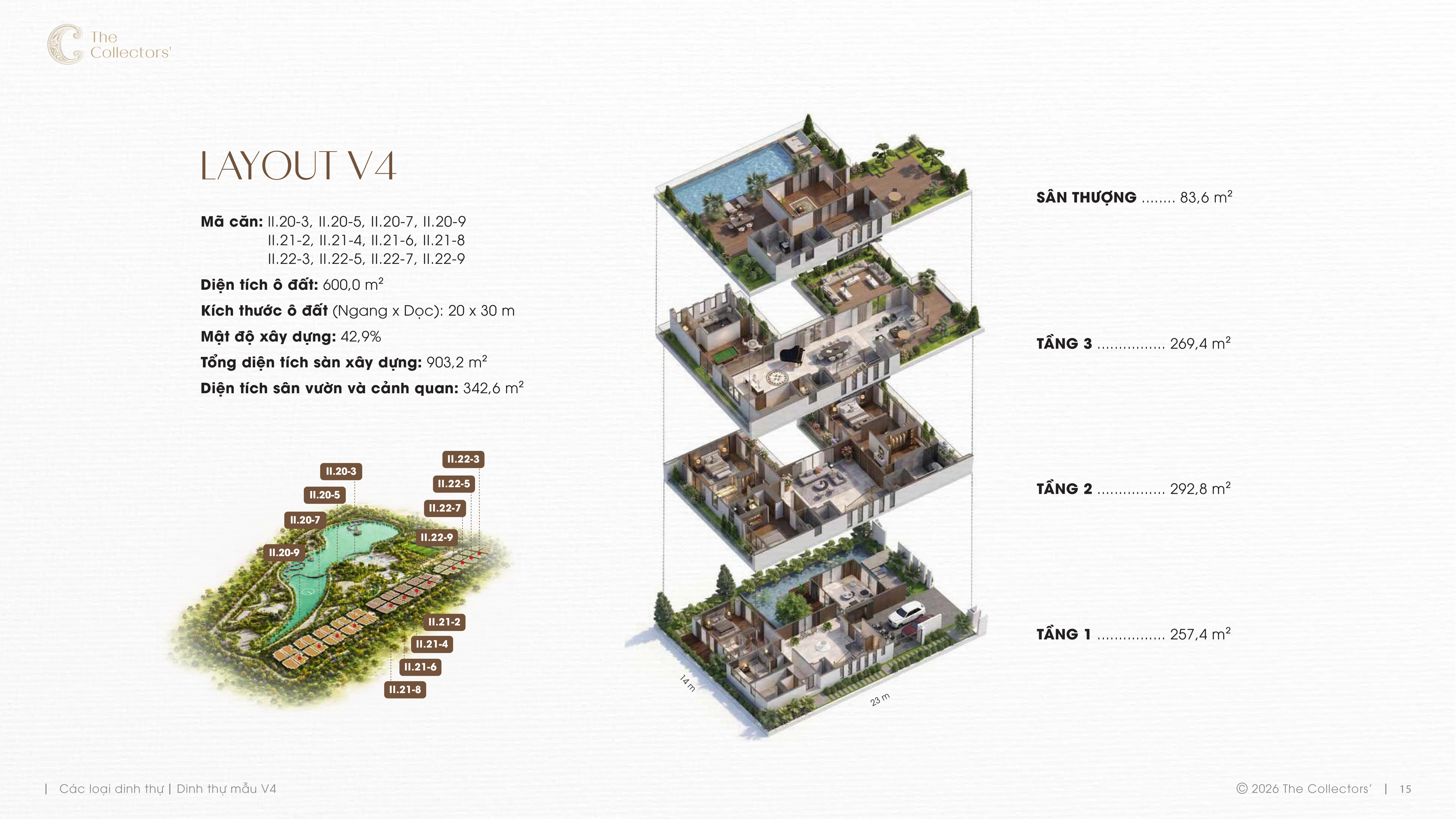 Trang E-Leaflet chính thức của mẫu dinh thự V4