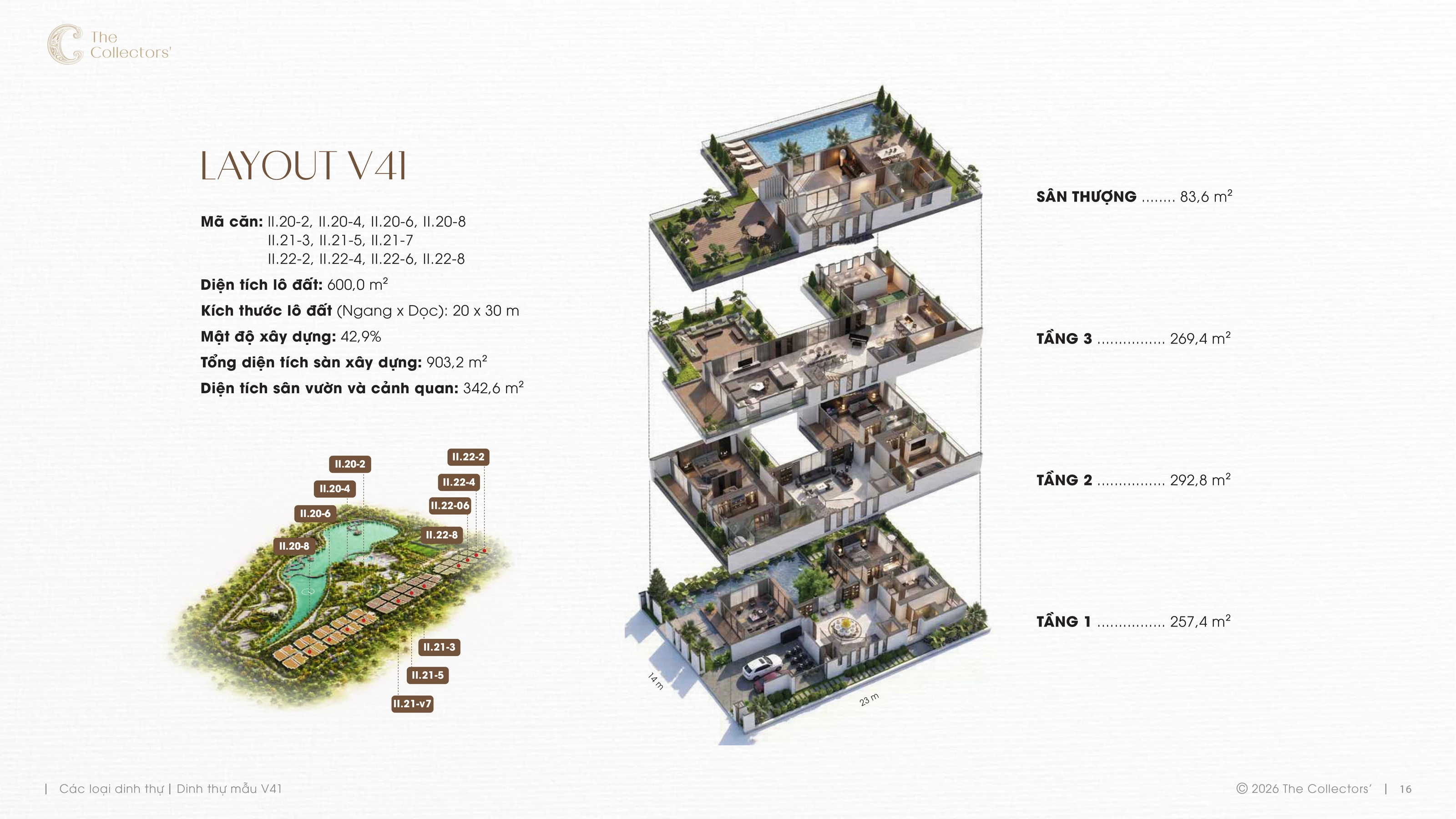Trang E-Leaflet chính thức của mẫu dinh thự V41