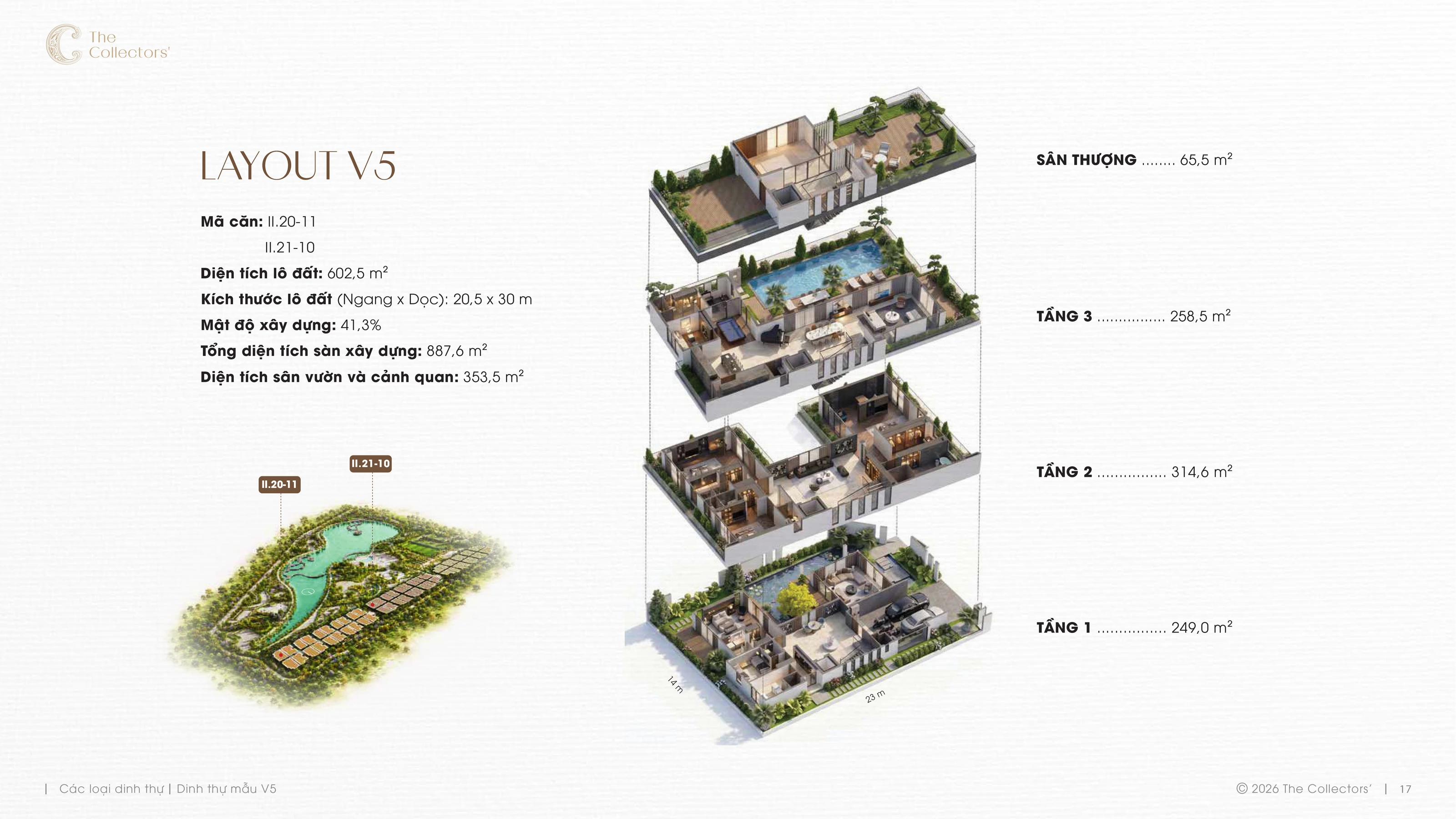Trang E-Leaflet chính thức của mẫu dinh thự V5