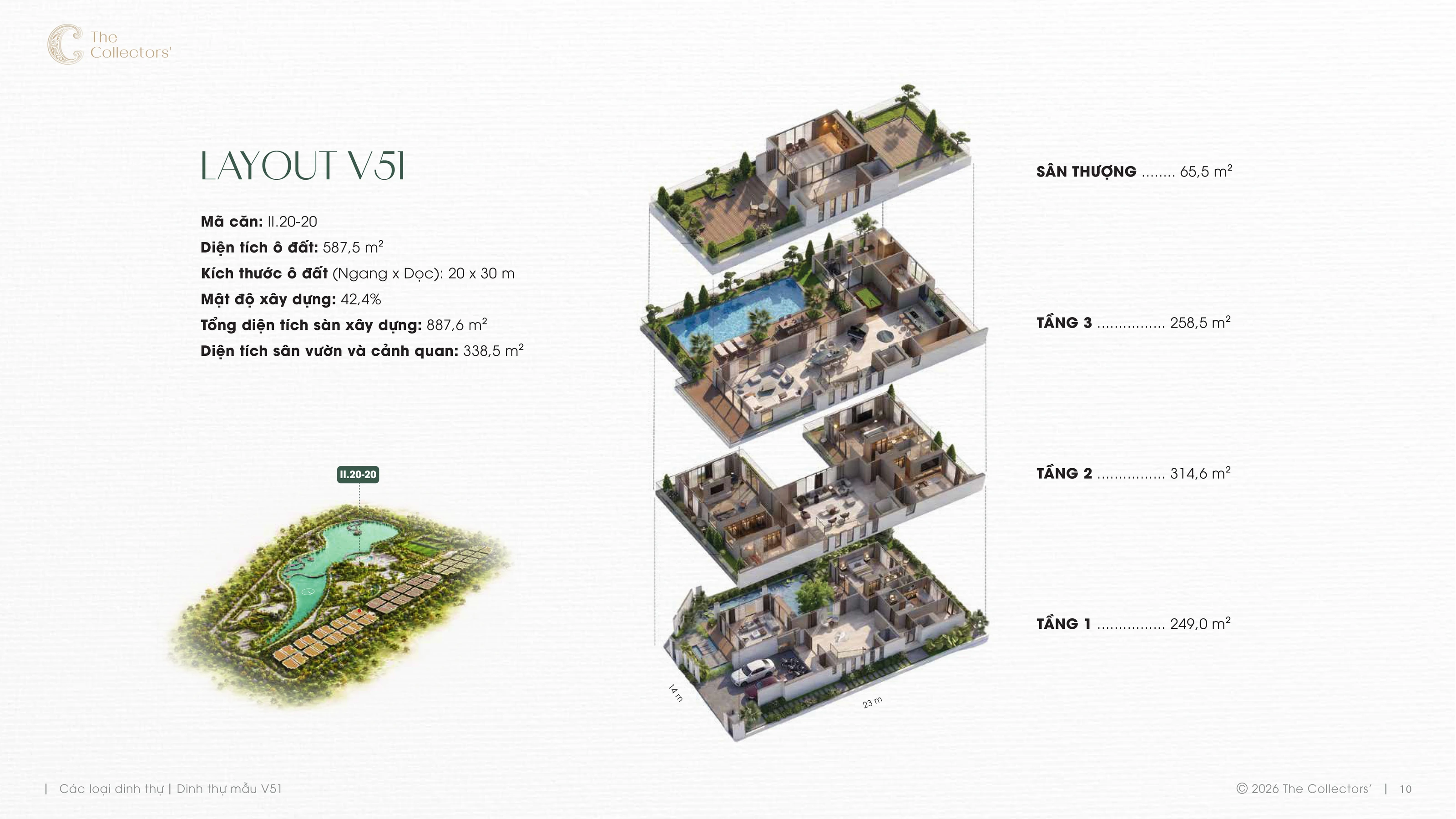 Trang E-Leaflet chính thức của mẫu dinh thự V51