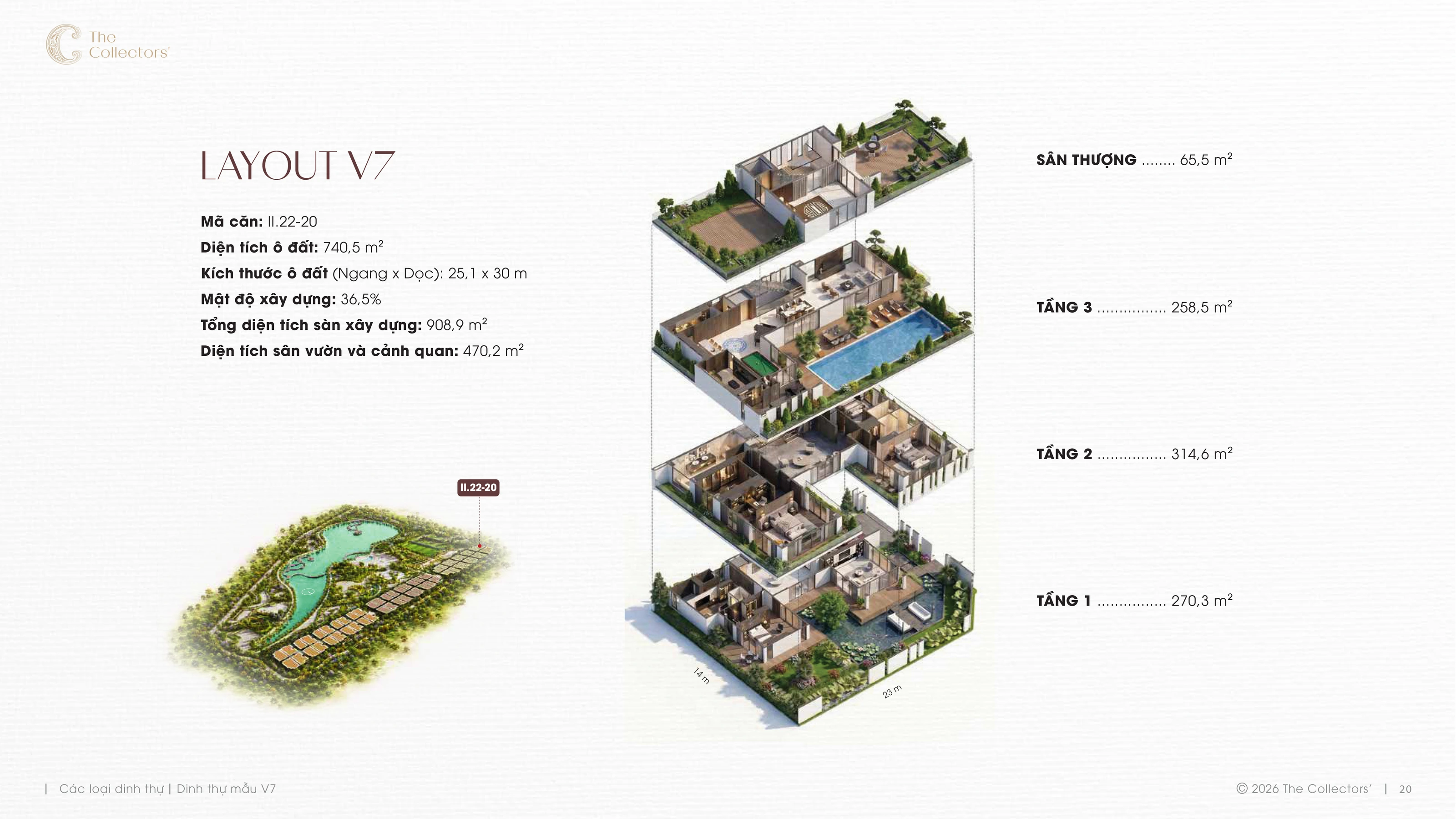 Trang E-Leaflet chính thức của mẫu dinh thự V7