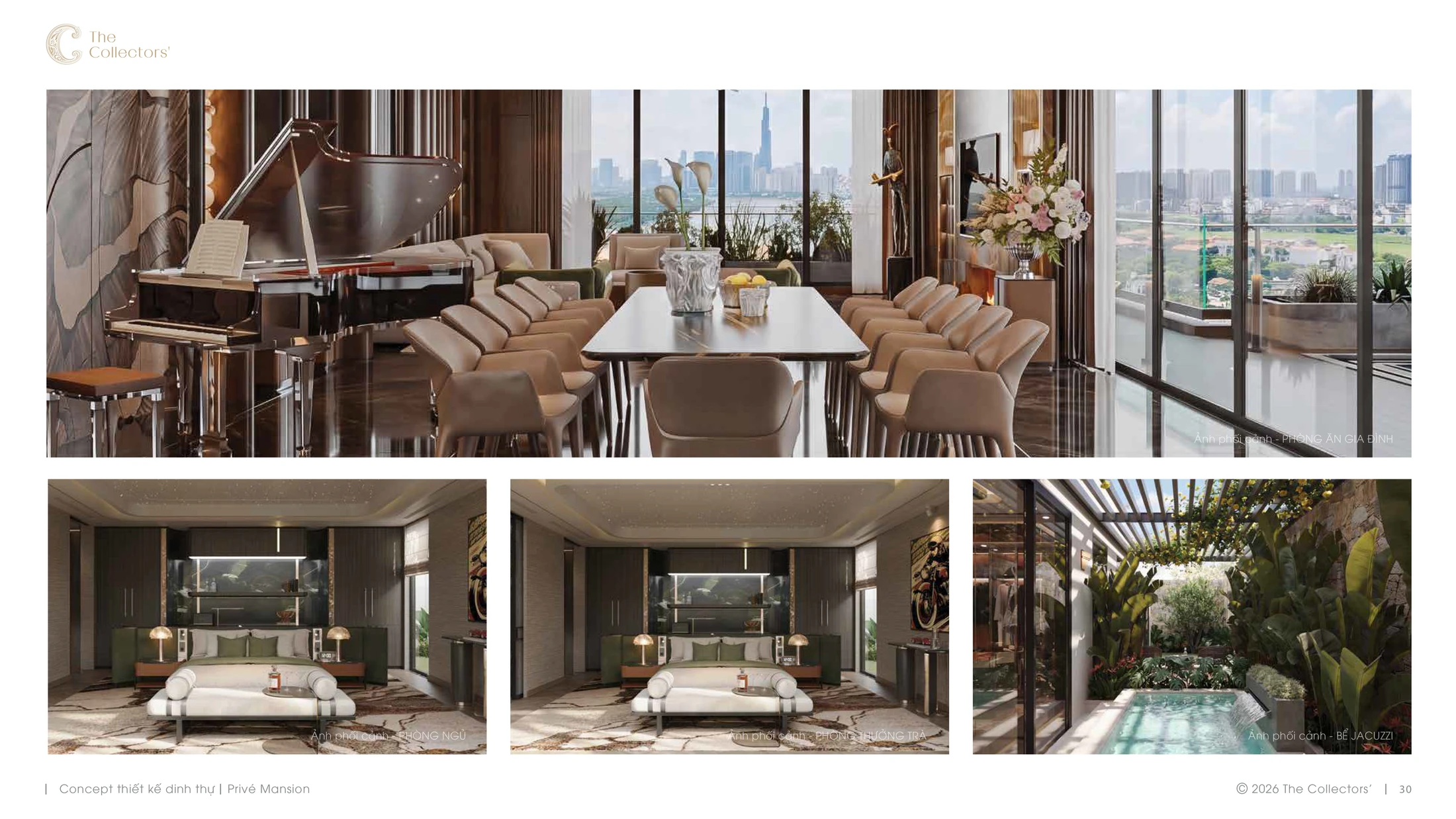 Không gian thiết kế 2 Privé Mansion theo E-Leaflet 27/07/2026