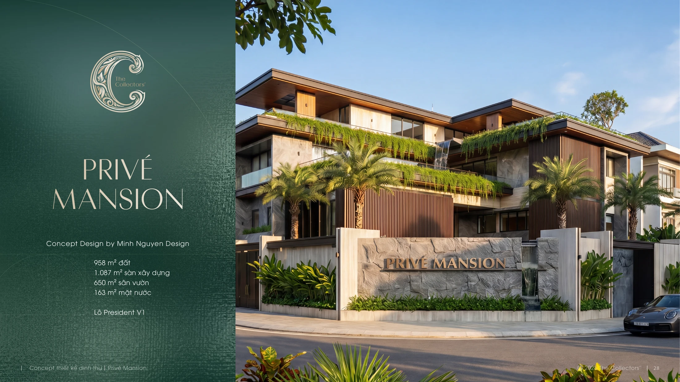 Tổng quan ngoại thất Privé Mansion theo E-Leaflet 27/07/2026