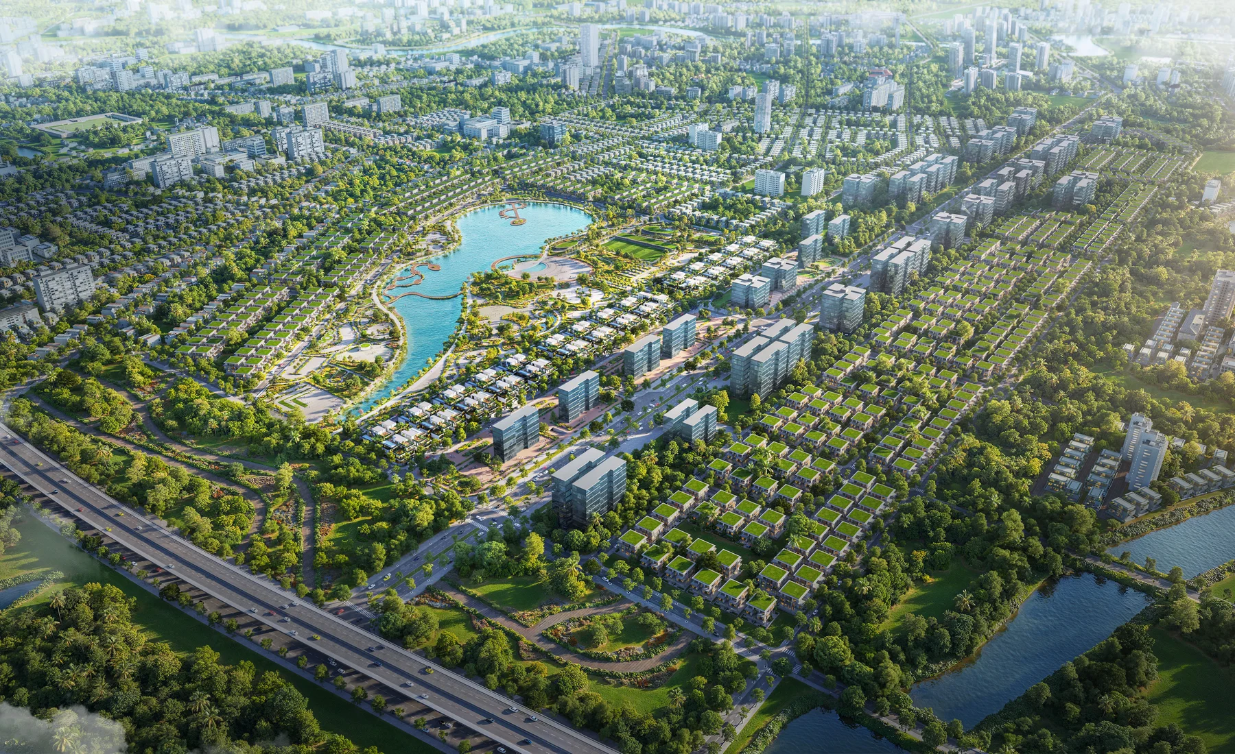 Tổng thể khu đô thị Đông Tăng Long