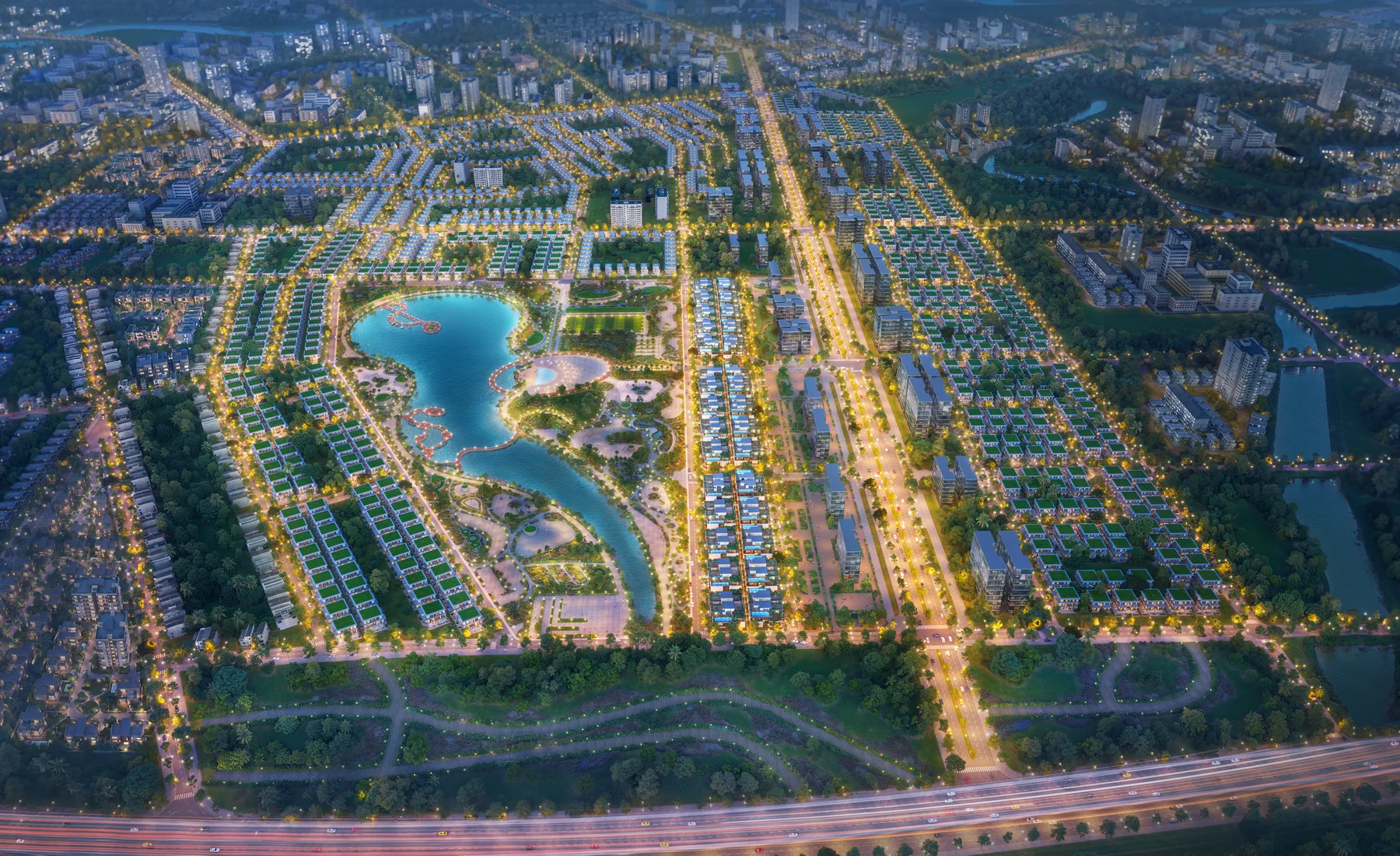 Không gian đô thị về đêm