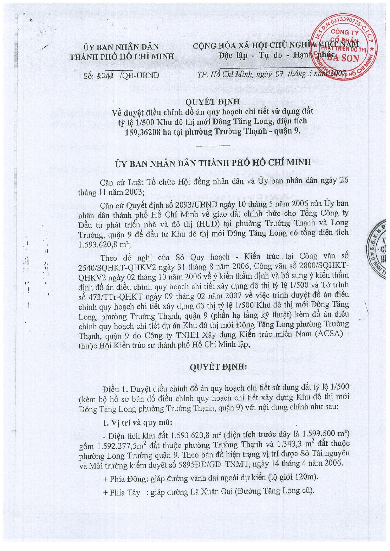 Quy hoạch sử dụng đất The Collectors’ — trang 1