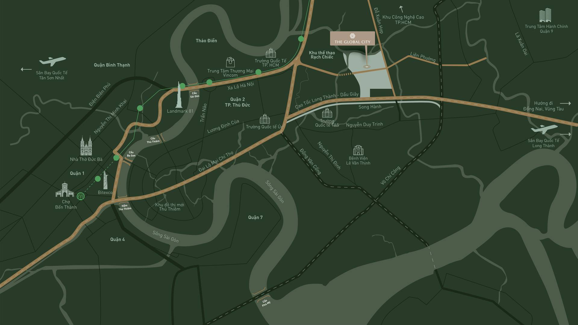 Vị trí THE GLOBAL CITY